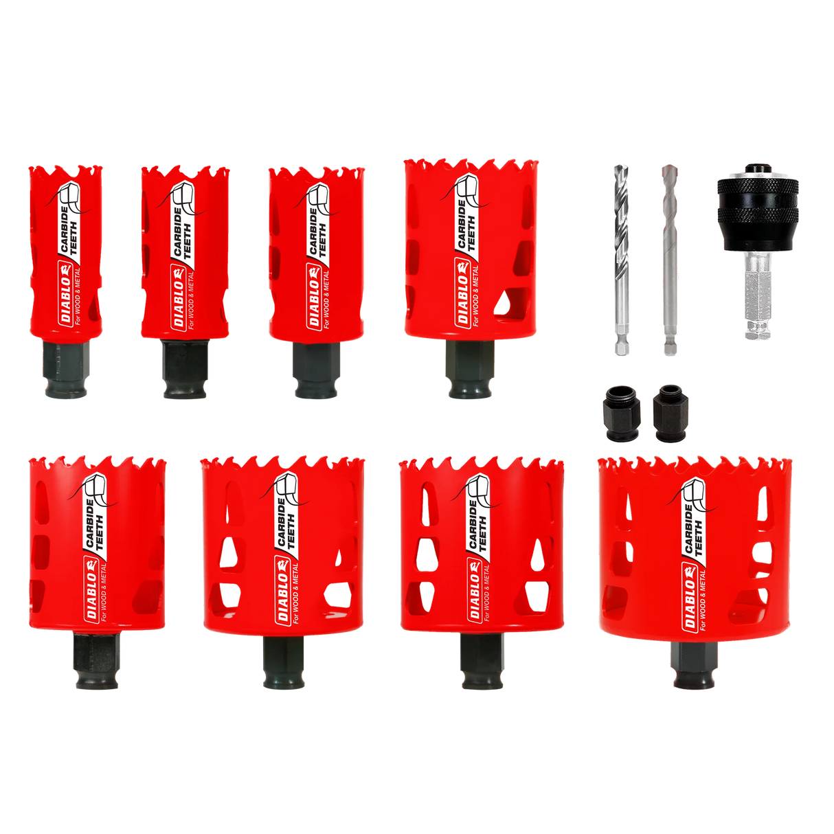 DIABLO DHS13SPLCT 13-Piece Carbide-Tipped Hole Saw Set