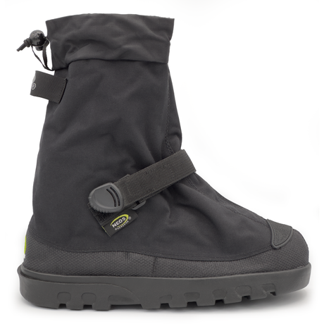 Black all-season overshoe cover with adjustable strap and drawstring, size 3XL, designed for outdoor shoe protection