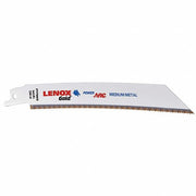 Lenox Gold power arc reciprocating saw blade 18 TPI with titanium nitride coated teeth for medium metal cutting
