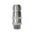 Unisafe 1/4 inch female NPT air pressure release fitting with independent valve sleeve to reduce whip risks.