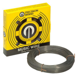 Precision Brand high carbon steel music wire coil, spring tempered with high tensile strength and fatigue resistance