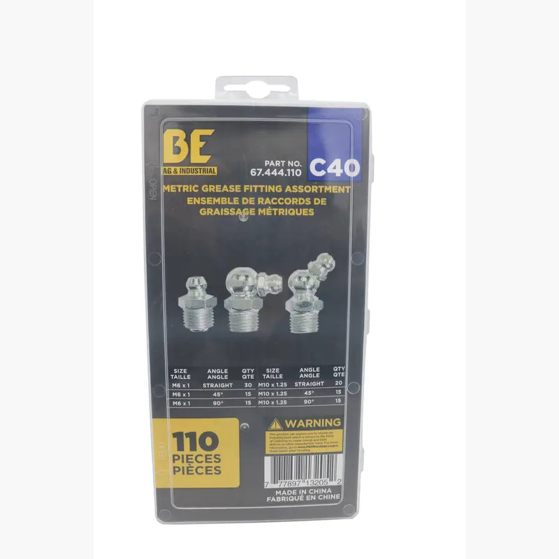 JEU D'EMBOUTS A GRAISSER METRIQUE 110 PIECES