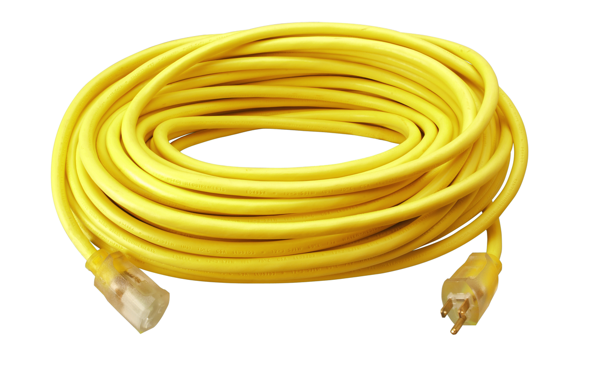 RALLONGE 12/3 50' SIMPLE -40 JAUNE SOUTHWIRE 2588SWCA02