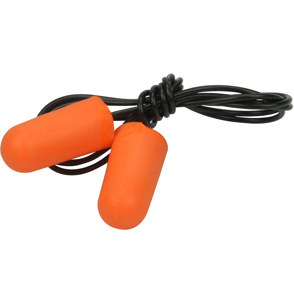 DISPOSABLE NOISE PLUGS WITH ROPE (100 PAIRS)