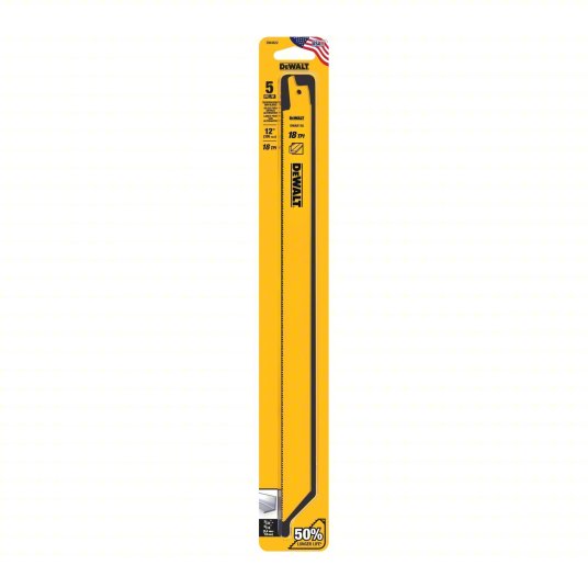 LAMES DE SCIE ALTERNATIVE 12'' 18TPI METAL (5 PACK) DW4822