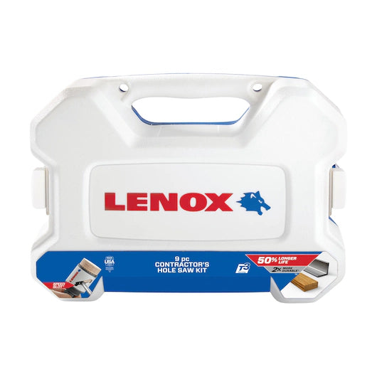 LENOX 9 PC HOLE SAW KIT