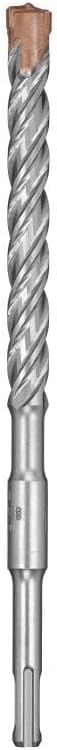 SDS Plus concrete drill bit 5/8 inch diameter, 8 inch length, carbide rock tip, 4-flute spiral design for fast debris removal