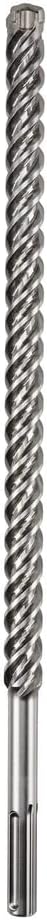 SDS max 1-inch by 16-inch concrete drill bit with Iron Blast technology and carbide tip for extended durability