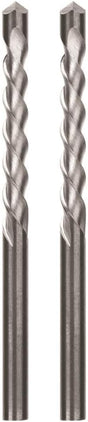 Two 1/4 inch shank spiral cutting bits with Pilot Point tips for precise drywall and electrical box cuts