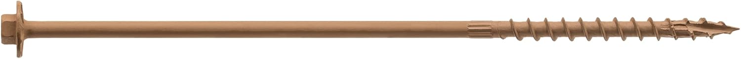 8-inch hex head structural wood screws with 5/16-inch hex drive, stamped Simpson Strong Tie, pack of 50 pieces