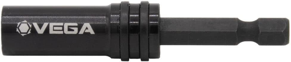 2-1/2 inch Spin-Grip bit holder by VEGA model 165MH1QS with hex shank and durable black finish