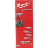 JEU DE 5 PINCES TORQUELOCK MILWAUKEE 48-22-3695