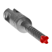 SDS-Plus rotary hammer drill bit 5/16" x 4" x 6" with four carbide cutting edges and red protective tip