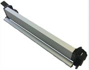 Replacement fence assembly for DW745 table saw with adjustable metal and plastic components for precise cutting guidance