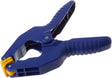 2-inch blue quick-grip spring clamp with non-marking pads and durable high-tech resin construction