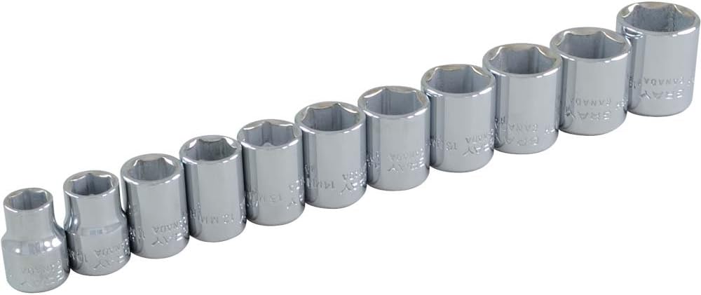 ENSEMBLE DE DOUILLES MÉTRIQUES 3/8'' DR. 11 PIECES GRAY 29011