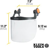 FACESHIELD FULL BRIM CLEAR KLEIN 60528