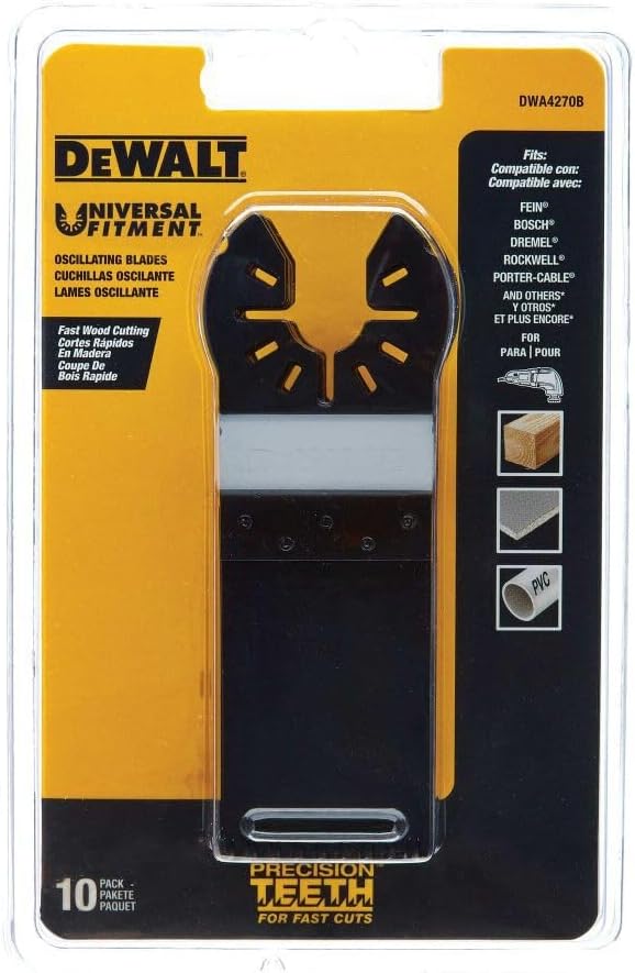 LAME OSCILLANTE 1-1/4 PRECISION PAQUET DE 10 DEALT DWA4270B