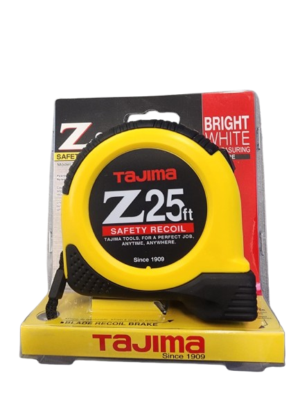 RUBAN À MESURER 25FT SAFETY RECOIL TAJIMA Z-25BW