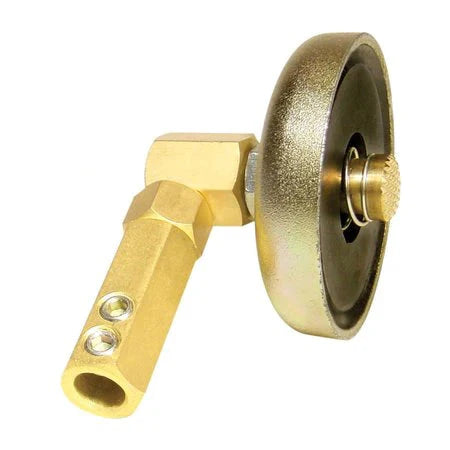Nickel-plated steel magnetic ground clamp with forged brass connector, rotary design, and strong gripping contact surface