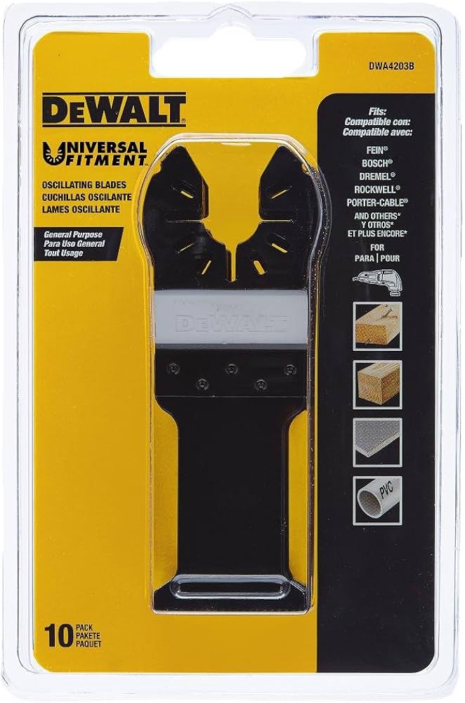LAMES D'OUTILS OSCILLANT 1-1/4" (10PCS) DWA4203B