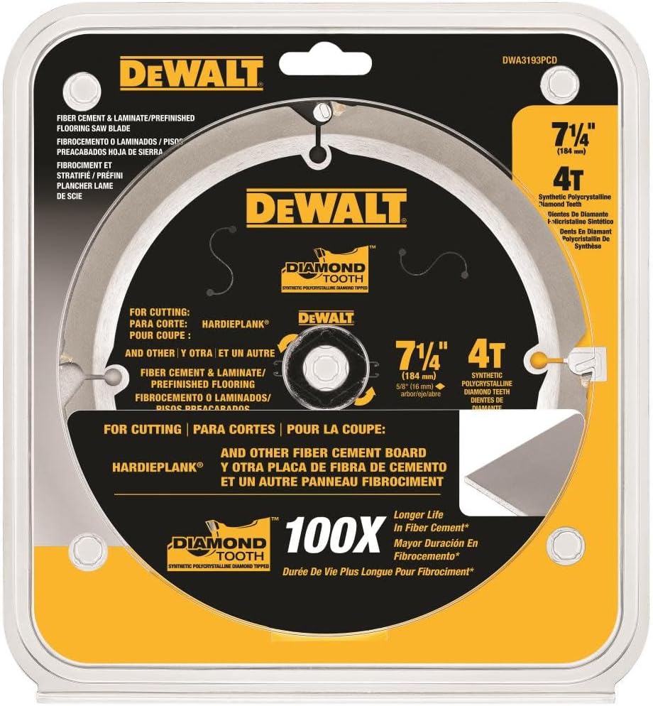 LAME 7-1/4 FIBRO-CIMENT DEWALT DWA3193PCD