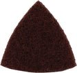 Triangular abrasive pad with aluminum oxide grit 280, durable for sanding wood and ordinary steel, pack of 5