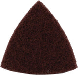 Triangular abrasive pad with aluminum oxide grit 280, durable for sanding wood and ordinary steel, pack of 5