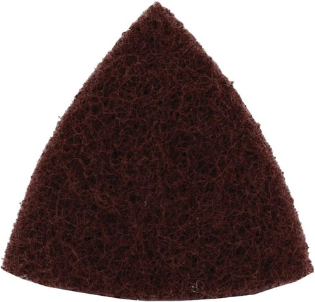 Triangular abrasive pad with aluminum oxide grit 280, durable for sanding wood and ordinary steel, pack of 5