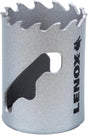 1.5-inch Lenox LXAH3112 hole saw with welded carbide teeth for durable cutting in wood and steel materials