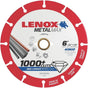 6-inch metal cutting blade with diamond edge, 0.05-inch thickness, designed for over 1000 cuts and extended wheel life