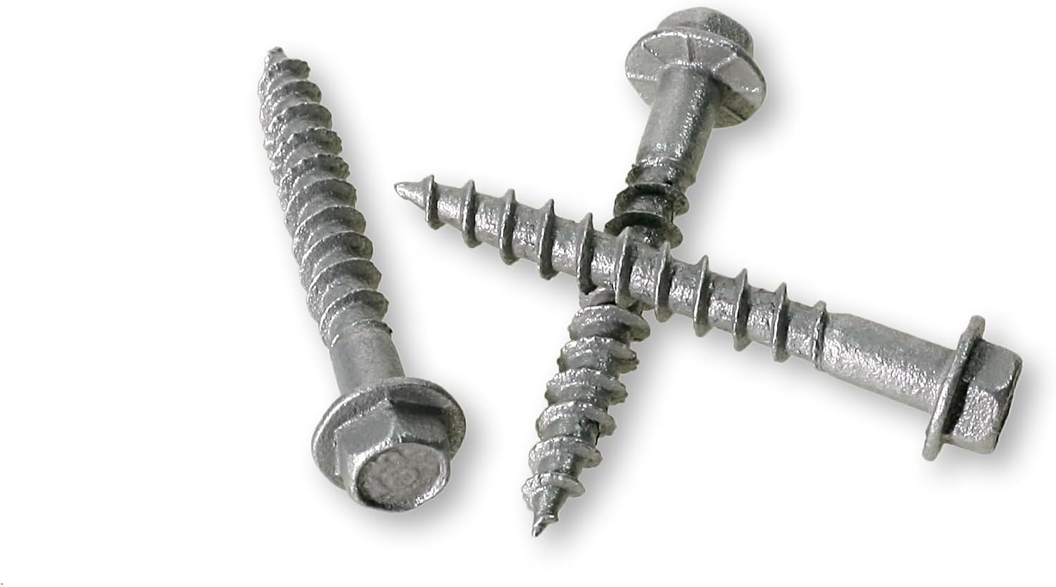 Box of 500 mechanically galvanized #9 connector screws 2.5 inch strong tie SD9212R with hex washer heads