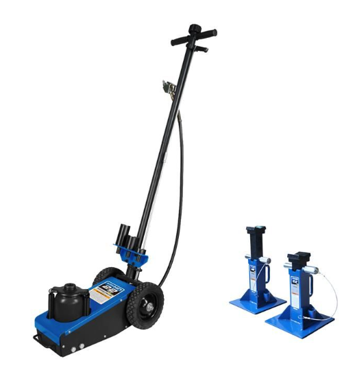 ENS. DE JACK HYDRAULIQUE 22 TONS ET CHANDELLES (2)