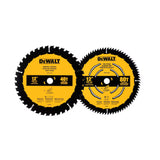 PAQUET DE 2 LAMES DE SCIE 12" 40 DENTS & 80 DENTS DEWALT DWA124080CMB