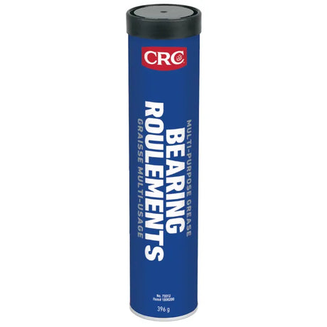 396g blue calcium sulfonate bearing grease tube by CRC, multipurpose adhesive lubricant with polymer formula