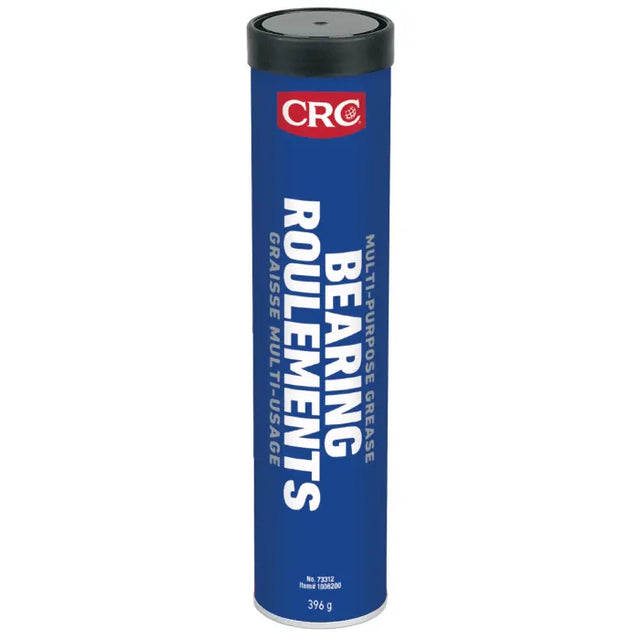 396g blue calcium sulfonate bearing grease tube by CRC, multipurpose adhesive lubricant with polymer formula