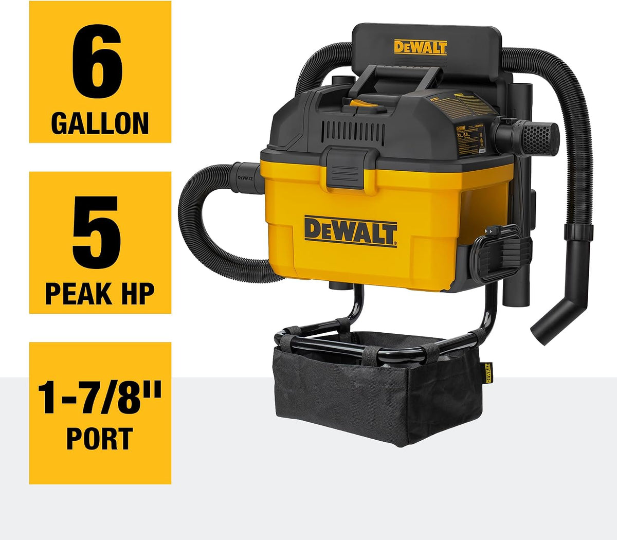 ASPIRATEUR MURALE 6 GAL. DEWALT DXV06G