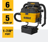 ASPIRATEUR MURALE 6 GAL. DEWALT DXV06G