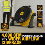 DEWALT DXF1850B VENTILATEUR 18" 20V ET A FIL (OUTIL SEUL)