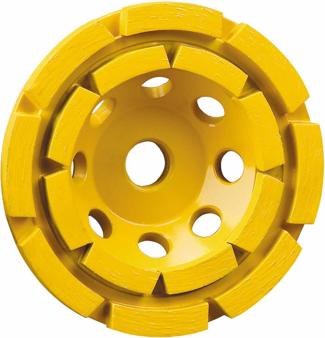 4-1/2'' yellow diamond grinding cup wheel with large abrasive segments for high-performance material removal