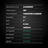 LAME 14'' EVOMAX ALUMINIUM EVOLUTION EVOMAX14AL