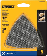 SABLER TRIANGLE À MAILLES GRAIN 120 (5 PIÈCES) DEWALT DWASPTRIM120