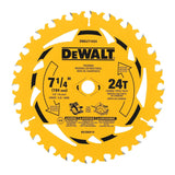 LAME DEWALT 7-1/4 24 DENTS DEWALT DWA271424