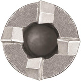 Close-up of SDS Plus 7/8 x 12 steel reinforcement cutter bit with carbide tip for concrete drilling and percussion mode