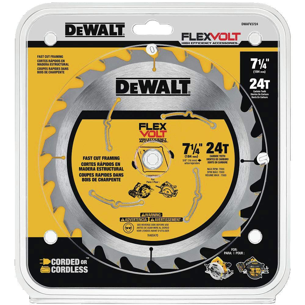 SAW BLADE 7-1/4 FLEXVOLT 24 TEETH