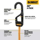 DEWALT DXBC300484 PAQUET DE 4 BUNGEE 48''