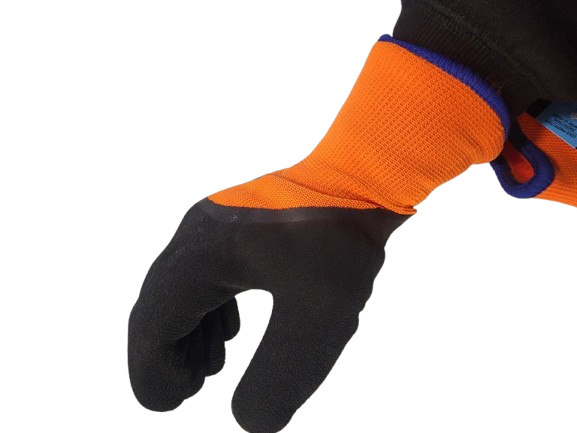 GANTS ORANGE DOUBLÉS LATEX ET NYLON ICE GRIPPER 2X-LARGE