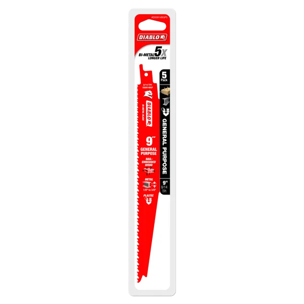 LAMES 9'' 8/14 TPI BOIS & CLOUS (5 PACK) DS0914BGP5C