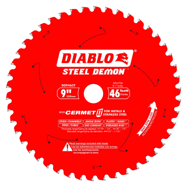 LAME DE SCIE 9" DIABLO METAL 46D (D0946CF)