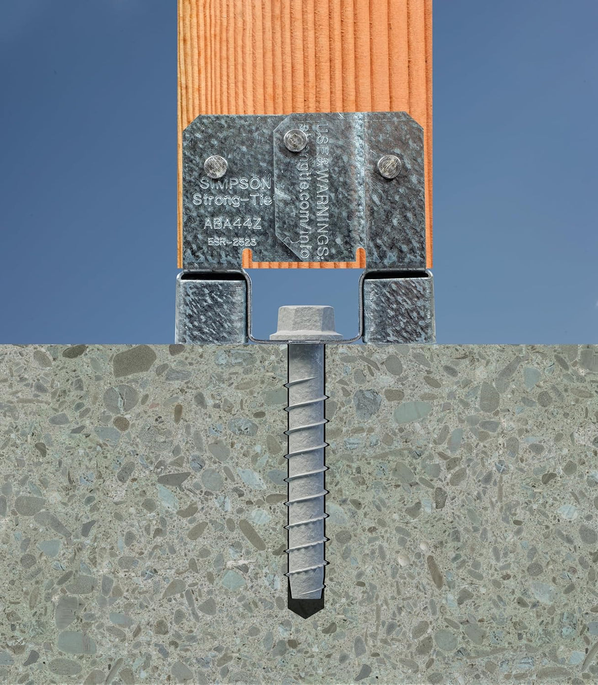 1/2" X 8" HEAVY DUTY GALVANIZED SCREW ANCHOR (20 PER BOX)